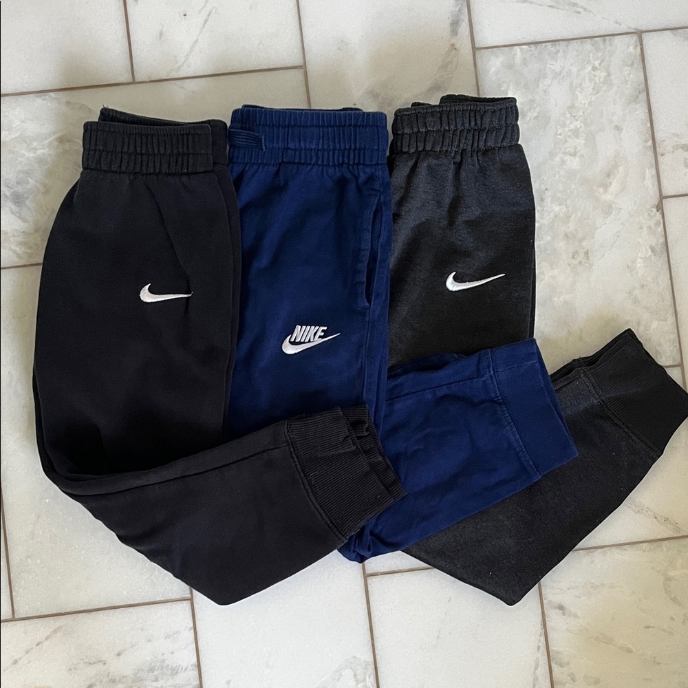 Nike Boys Sweatpants - Black, Blue, and Gray